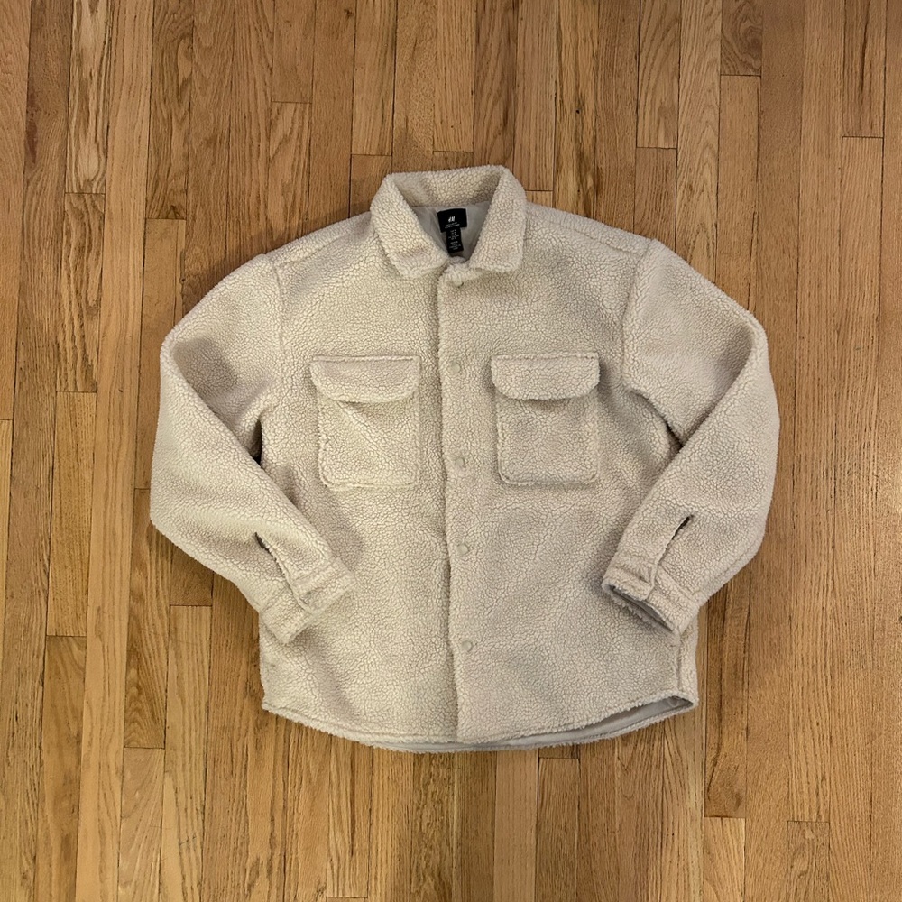 H&M Teddy Shacket Overshirt